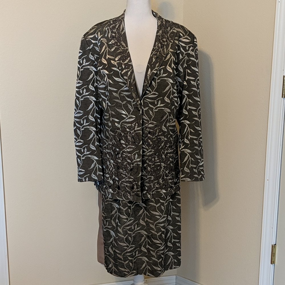 Suit Light and Dark Grey Size 20
